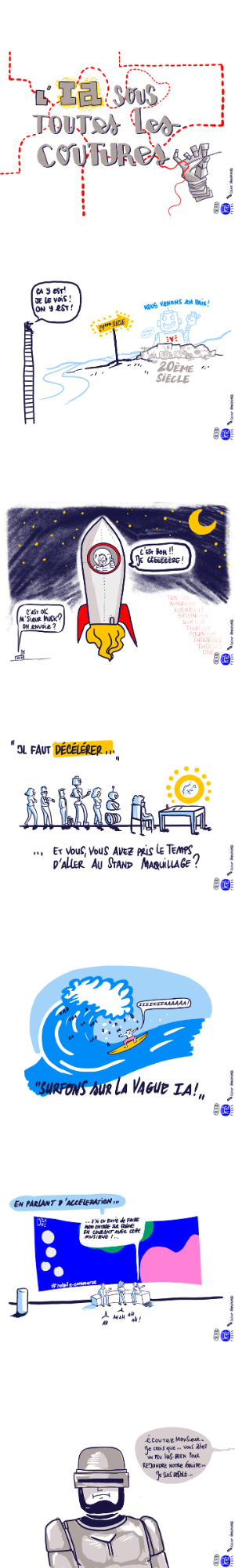 Dessins de la conférence de clotûre réalisé par la dessinatrice Colinne Grandpierre