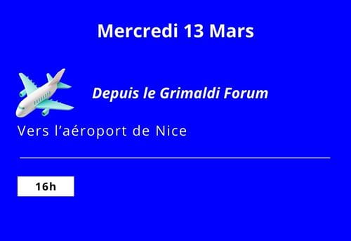 Les navettes de Monaco vers Nice du mercredi 13 mars
